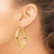 10k Round Tube Hoop Earrings