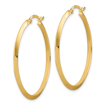 10k Polished Hoop Earrings