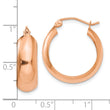 10k Rose Gold Hoop Earrings