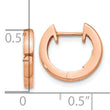 10k Rose Gold Hinged Hoop Earrings