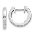 10k White Gold Hinged Hoop Earrings