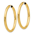10k Polished Endless Tube Hoop Earrings