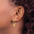 10K Polished Hoop Earrings