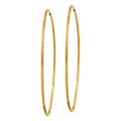 10k 1.25mm Diamond-cut Endless Hoop Earring