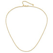 14K Adjustable 1.2mm D/C Wheat Chain