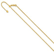 14K Adjustable 1.3mm D/C Wheat Chain