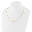 14K Adjustable 1.3mm D/C Wheat Chain