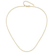 14K Adjustable 1.1mm Round Cable Chain