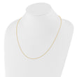14K Adjustable 1.1mm Round Cable Chain