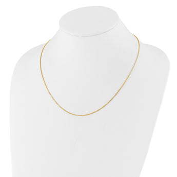 14K Adjustable 1mm  D/C Box Chain