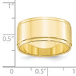 10KY 10mm Flat with Step Edge Band Size 4
