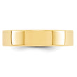 10k Yellow Gold 5mm Lightweight Flat Wedding Band Size 4