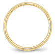 10k Yellow Gold 2.5mm Knife Edge Comfort Fit Wedding Band Size 4
