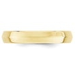 10k Yellow Gold 4mm Knife Edge Comfort Fit Wedding Band Size 4