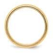 10k Yellow Gold 5mm Milgrain Half Round Wedding Band Size 4