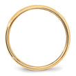 10k Yellow Gold 6mm Milgrain Half Round Wedding Band Size 4