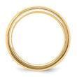 10k Yellow Gold 5mm Milgrain Half Round Comfort Fit Wedding Band Size 4