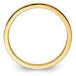 10K Yellow Gold 1.2mm Flat Polished Stackable Band Size 4