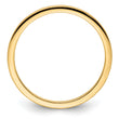 10K Yellow Gold 1.2mm Half Round Polished Stackable Band Size 4