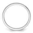10K White Gold 1.2mm Milgrain Stackable Band Size 4
