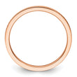 10K Rose Gold 1.2mm Criss-Cross Pattern Stackable Band Size 4.5