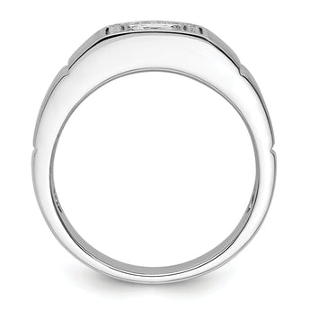 14k WG Men's Complete Lab Grown VS/SI FGH Dia Ring - Sophia Jewelers