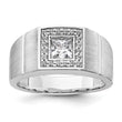 14k WG Men's Complete Lab Grown VS/SI FGH Dia Ring - Sophia Jewelers