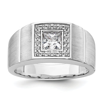 14k WG Men's Complete Lab Grown VS/SI FGH Dia Ring - Sophia Jewelers