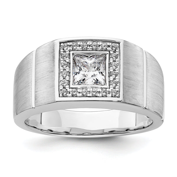 14k WG Men's Complete Lab Grown VS/SI FGH Dia Ring - Sophia Jewelers