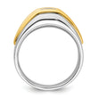 14k Two-tone Men's Complete Lab Grown VS/SI FGH Dia Ring - Sophia Jewelers