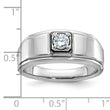 10k White Gold IBGoodman Men's Diamond Complete Ring