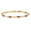 10k Fancy Diamond and Garnet Bracelet