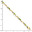 10k Fancy Diamond and Peridot Bracelet