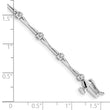 10k White Gold Diamond Bracelet
