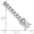 10k White Gold Illusion Setting Diamond Bracelet