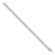 10k White Gold Illusion Setting Diamond Bracelet