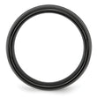 Ceramic Black 8mm Brushed and Polished Band