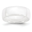 Ceramic White 8mm Polished Band