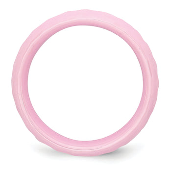 Ceramic Pink Faceted 7.5mm Polished Band