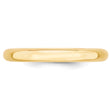 14k Yellow Gold 3mm Standard Weight Comfort Fit Wedding Band Size 4