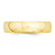 14k Yellow Gold 5mm Standard Weight Comfort Fit Wedding Band Size 4