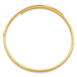 14ky 2/16 Polished Overlap Hinged Bangle