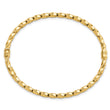 14K Gold Twisted 3.20mm Hinged Bangle