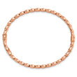 14K Rose Gold Twisted 3.20mm Hinged Bangle
