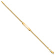 14k Semi-Solid Polished Cuban ID Bracelet