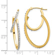 14k Diamond Fascination Hinged Double Hoop Earrings