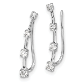 14K White Gold Lab Grown Diamond VS/SI GH, Earrings