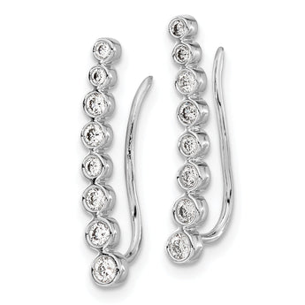 14K White Gold Lab Grown Diamond VS/SI GH, Earrings