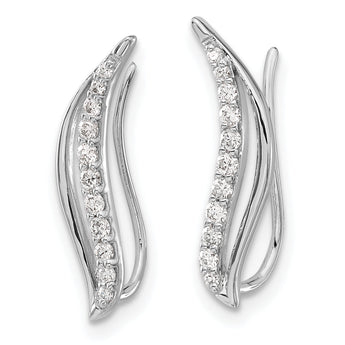 14K White Gold Lab Grown Diamond VS/SI GH, Earrings