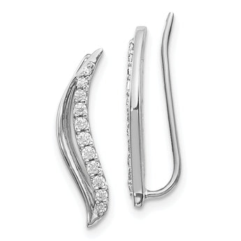 14K White Gold Lab Grown Diamond VS/SI GH, Earrings